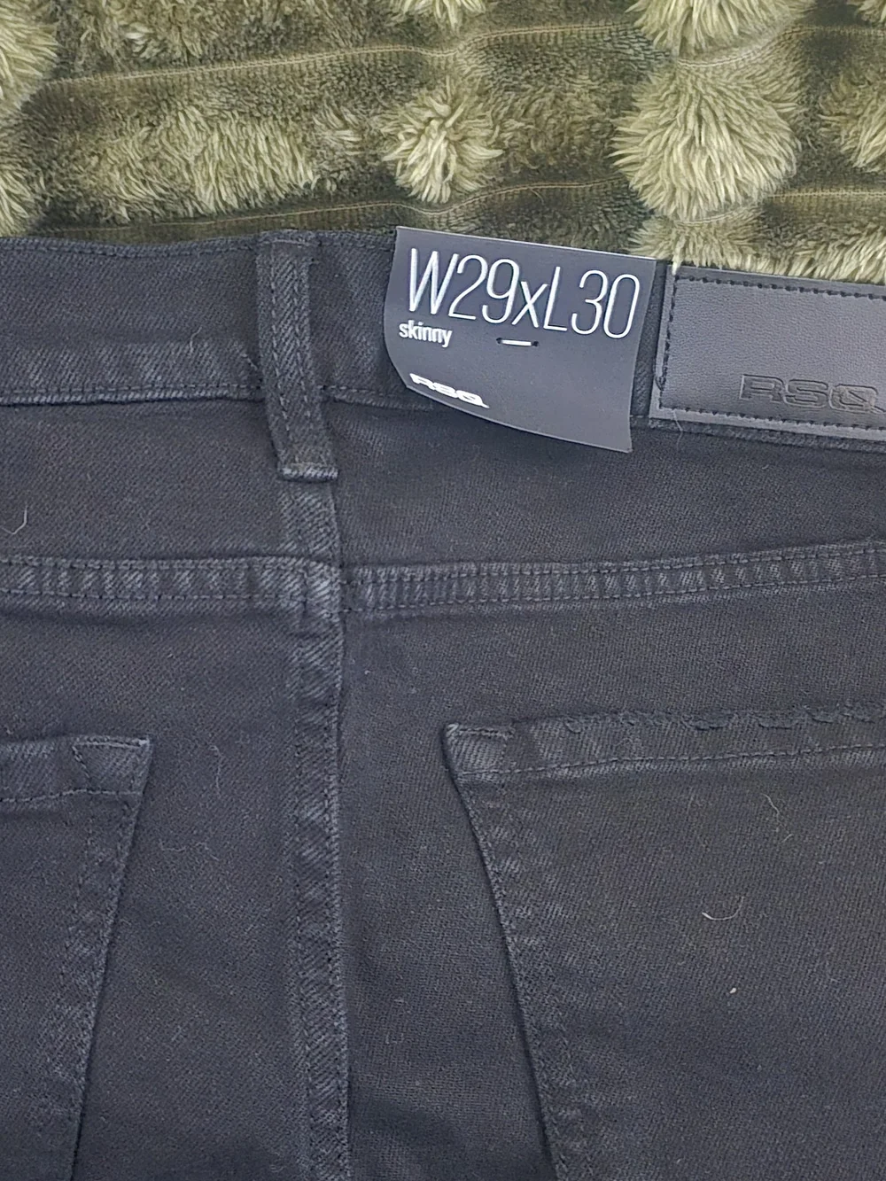 Men's Black Distressed Jeans -